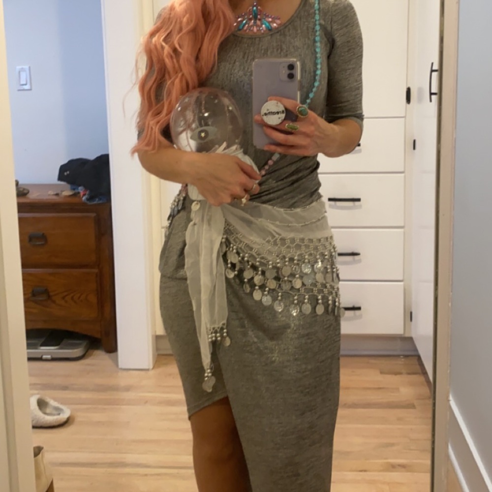 Silver Party Dress Small